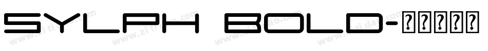 Sylph Bold字体转换